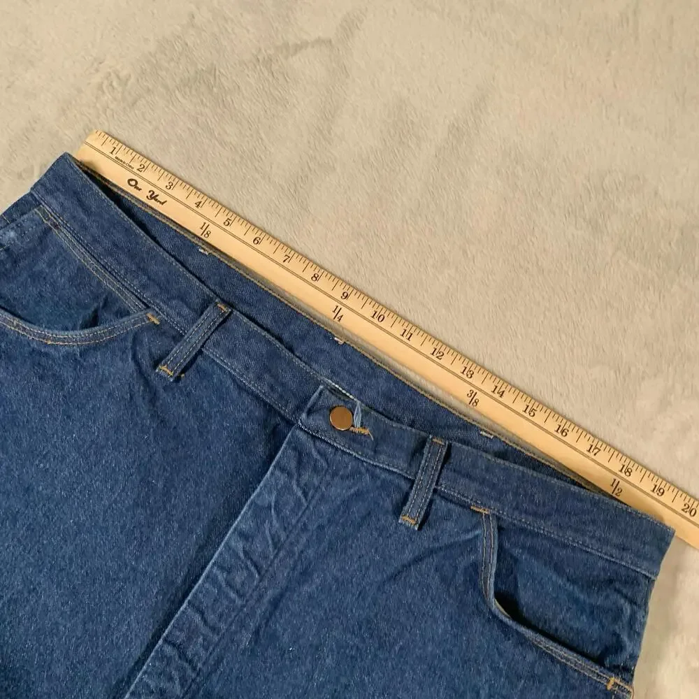 Wrangler Jeans Mens‎ Size 42x32 Blue Bootcut Cowboy Western Denim 945NAY Vintage
